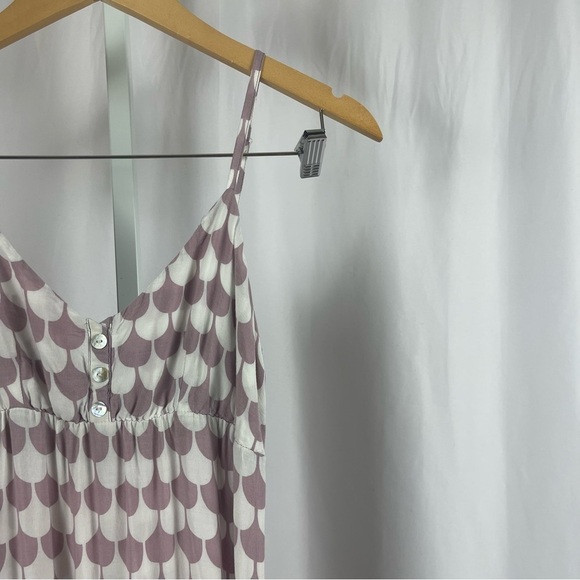 Angie Small Boho Bohemian Vacation Retro Abstract Print Mod Maxi Dress V Neck - Picture 8 of 8